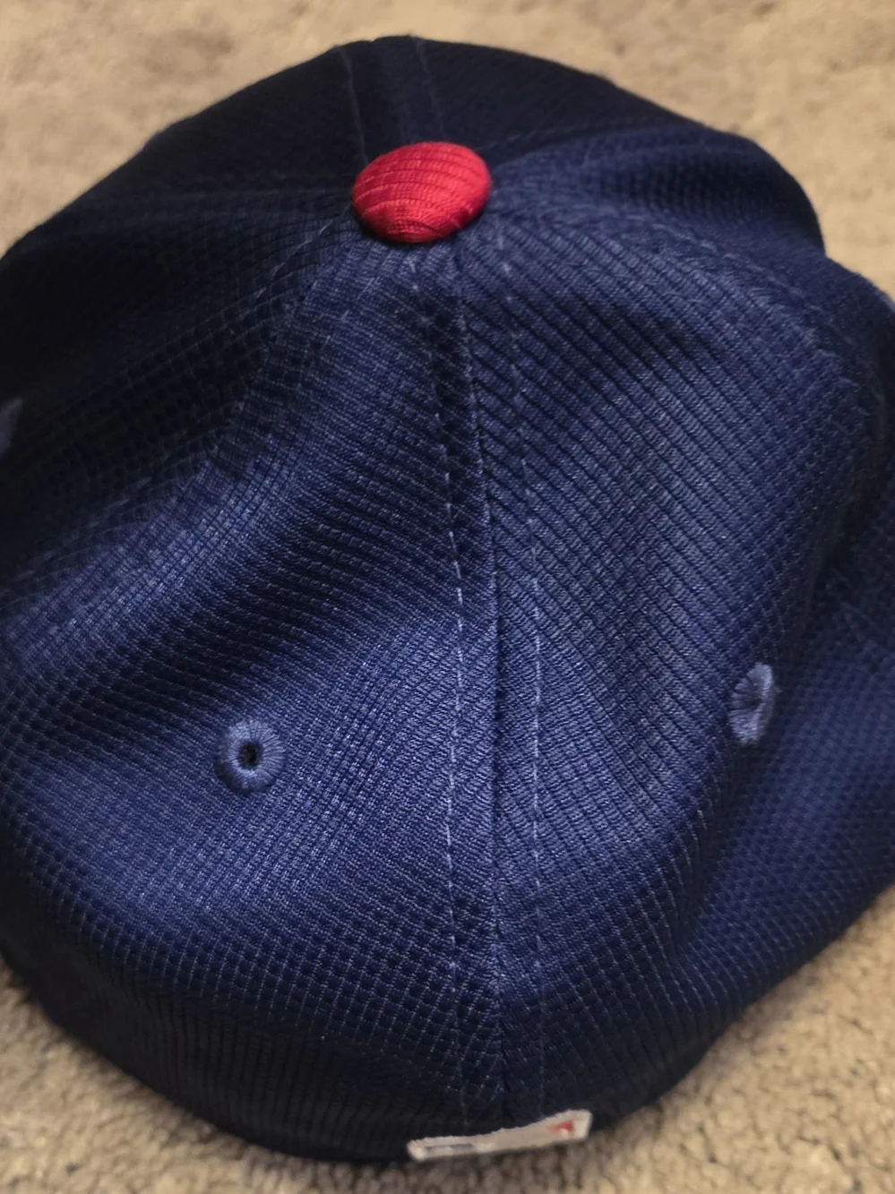 New Era 59FIFTY Fitted Cap - Navy & Red with Green Mascot
